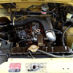 1978 LR LHD Santana 88 Hardtop A Mustard Yellow engine bay