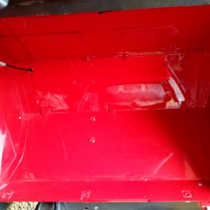 1992 LR LHD Defender 90 Red 200 Tdi A day 1 pass side footwell
