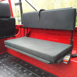 1992 LR LHD Defender 90 Red 200 Tdi A day 15 WOLF bench seats