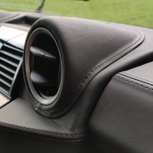 2010 LR LHD Defender 90 Orkney Grey Soft Top A Black hood dash close up