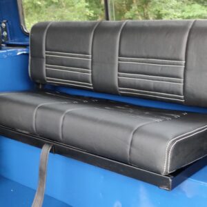 1991 LR LHD Defender 90 200 Tdi Electric Blue rear bench seats