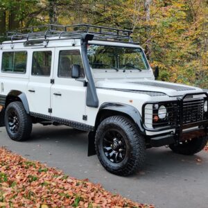 1996 LR LHD Defender 110 300 Tdi White done right front