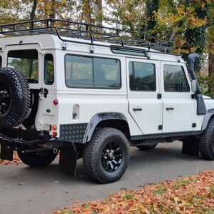 1996 LR LHD Defender 110 300 Tdi White done right rear