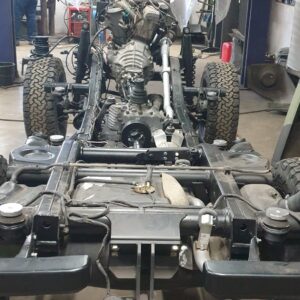 1990 Mercedes G WOLF SWB Black 708324 rolling chassis rear