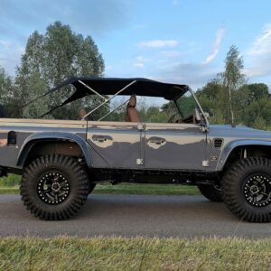 1995 LR LHD Defender 110 with Bimini right side