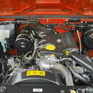 1994 LR LHD Defender 110 HCPU Red AA engine front