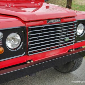1994 LR LHD Defender 110 HCPU Red AA grill close