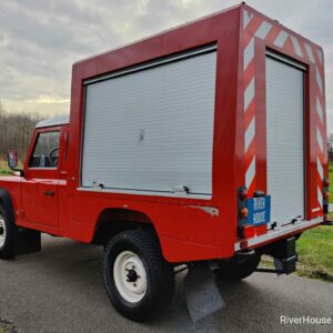 1994 LR LHD Defender 110 HCPU Red AA left rear