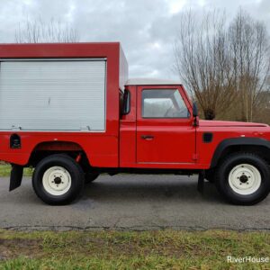 1994 LR LHD Defender 110 HCPU Red AA right side