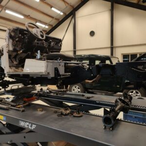 1994 Defender 90 300 Tdi RAF Blue chassis rebuild rolling frame