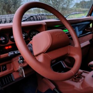 1994 Defender 110 Soft Top Heritage Blue B steering wheel